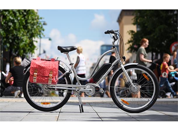 Electra Townie GO! 8i Bosch Elsykkel 2017 mod, 8 interne gir, Polished Silver 